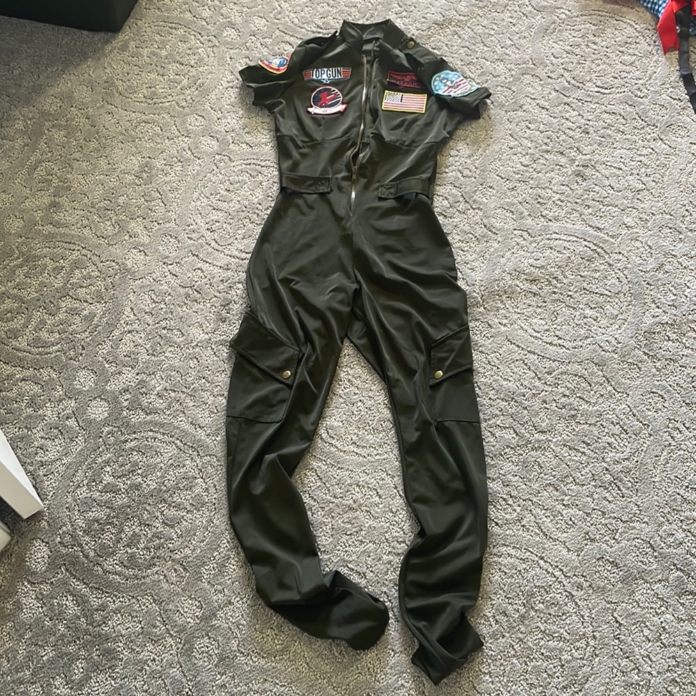Top Gun Flight suit costume military medium